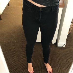 Free People High Rise Stretch Skinny Jean